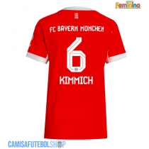 Camisa de time de futebol Bayern Munich Joshua Kimmich #6 Replicas 1º Equipamento Feminina 2025-26 Manga Curta
